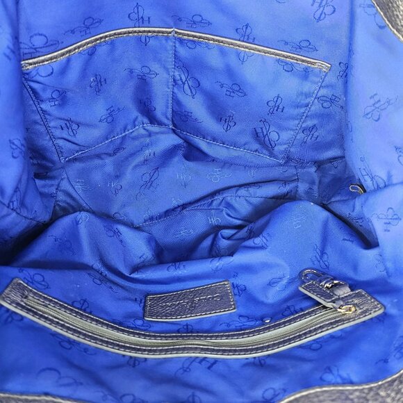 Cole Haan Metallic Leather Tote Bag With Dual Handles & Spacious Interior - Picture 3 of 8